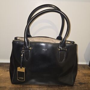Lauren Ralph Lauren Black Satchel Bag